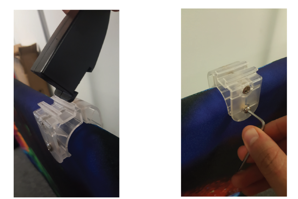 Pinza fissaggio faretti per tubolari da 30mm Ø